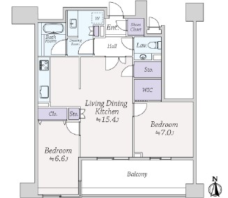 グレンパーク駒場-間取り