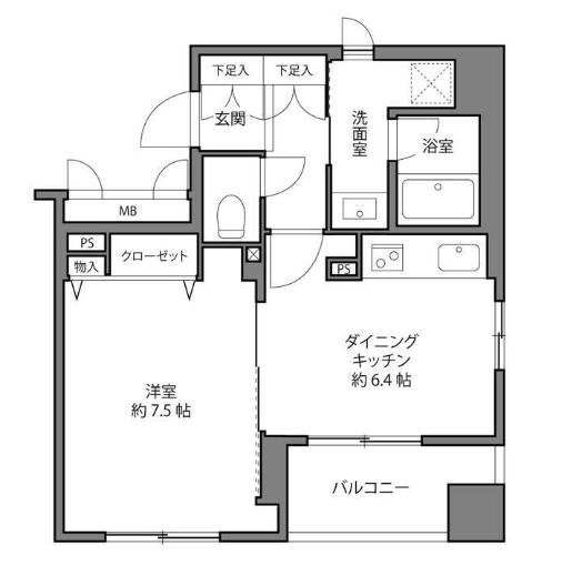 ライオンズプラザ目黒-間取り