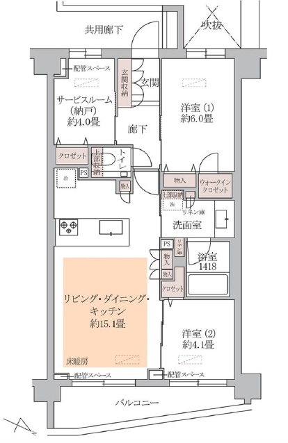 パークナード目黒-間取り