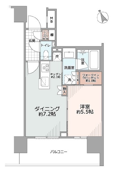 ザ・パークハウス渋谷美竹-間取り
