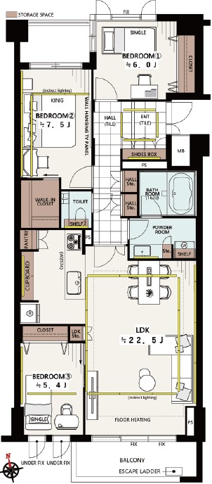 ヴァリウス代沢-間取り