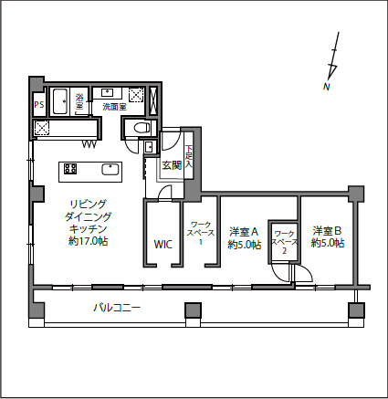 中野東豊マンション-間取り