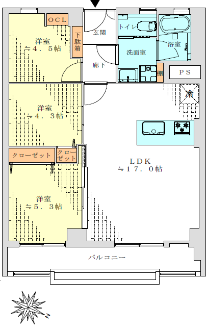 南平台アジアマンション-間取り