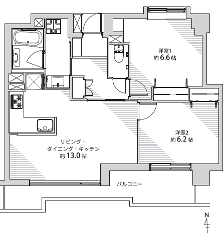 小田急コアロード中野-間取り