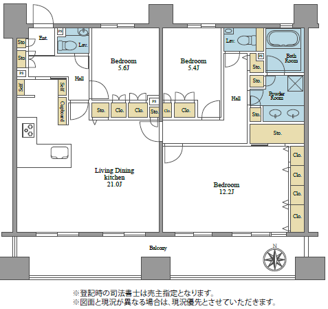 藤和シティホームズ恵比寿-間取り