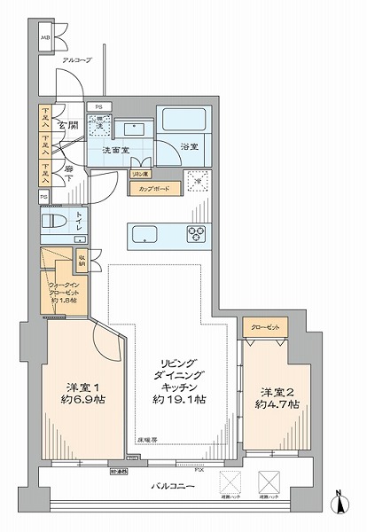 タワーテラス目黒青葉台-間取り