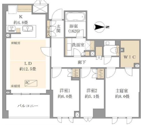 パークコート渋谷大山町　ザプラネ 清邸-間取り