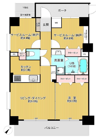 ヴィンテージ中目黒-間取り