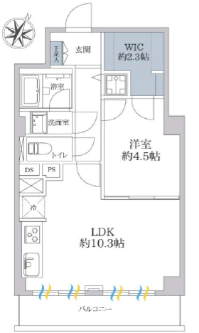 下北沢ダイヤハイツ-間取り