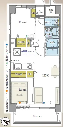 ハイネスロフティ-間取り