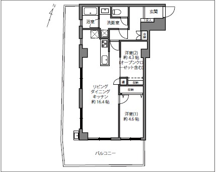 秀和松濤レジデンス-間取り
