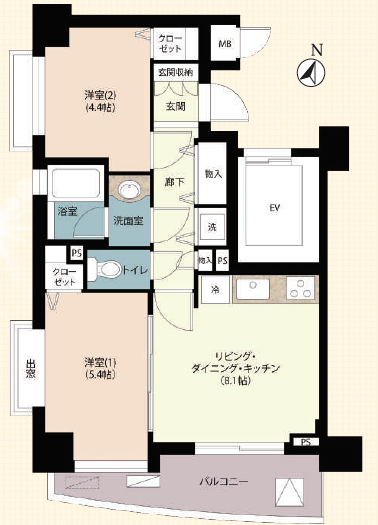 デュオスカーラ笹塚-間取り