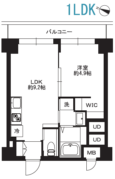 秀和幡ヶ谷レジデンス405号室-間取り