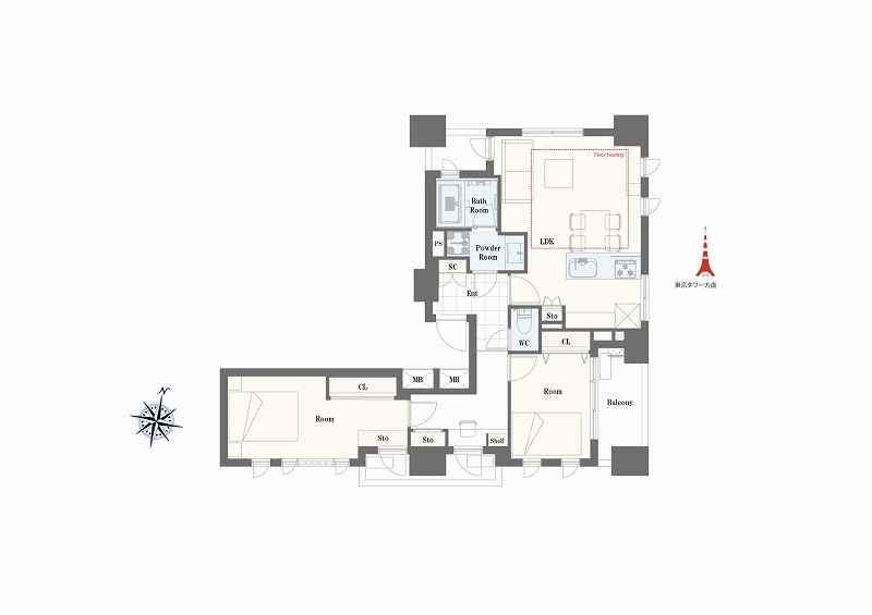 クオリア広尾-間取り