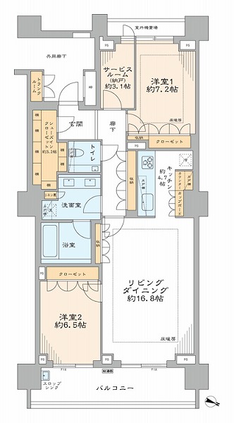 ザ・パークハウス渋谷南平台-間取り
