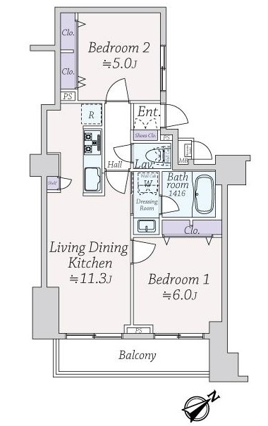 ダイアパレス代官山-間取り