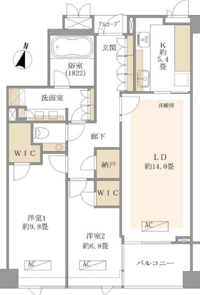 ルモンド代官山-間取り