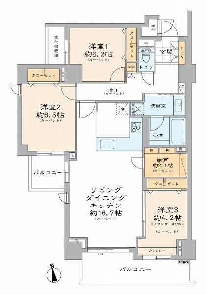 パークハイム中野坂上-間取り