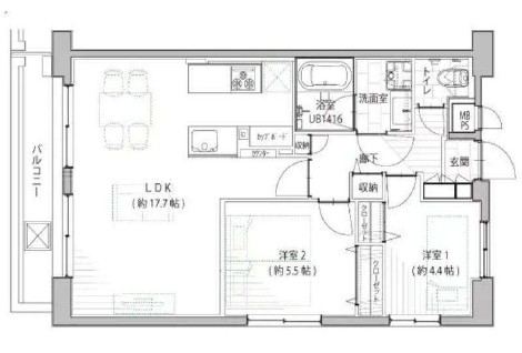 マンション第二恵比須苑-間取り