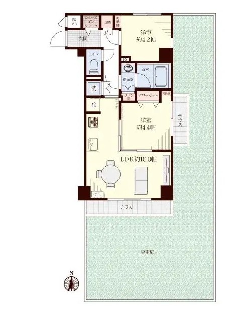 新中野マンション-間取り