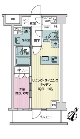 リビオレゾン参宮橋-間取り