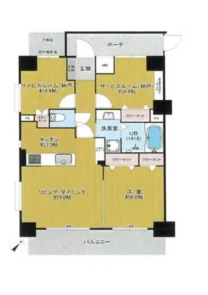 ヴィンテージ中目黒-間取り