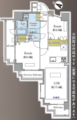 ヴィーナ・パルテール-間取り