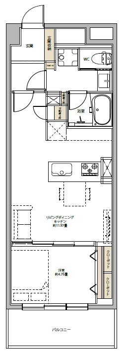ウィズウィース渋谷神南S棟-間取り