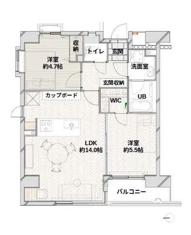 チュリス明大前-間取り