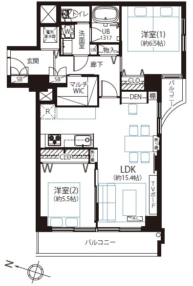 ドルミ代々木-間取り