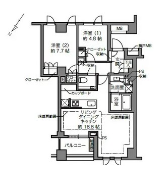 プラウド上原-間取り