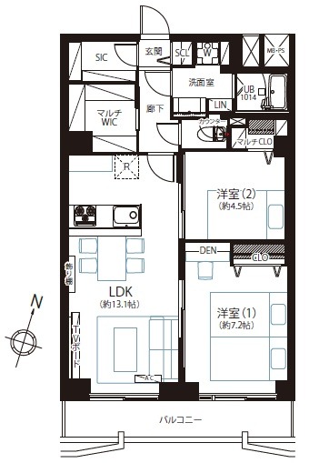メゾンドール代々木-間取り