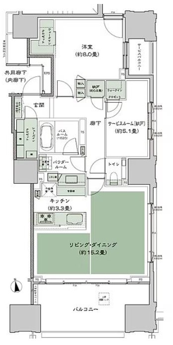 グランドヒルズ南青山-間取り