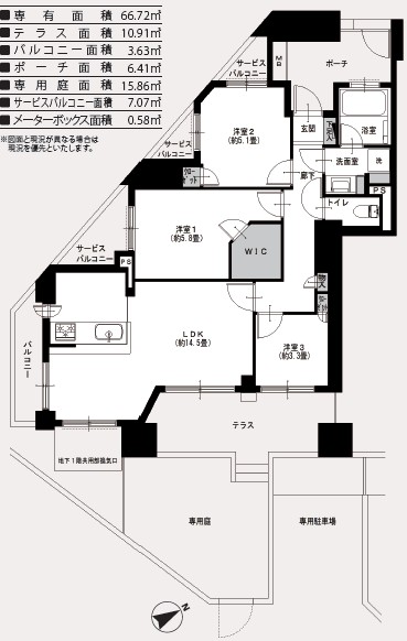 ナイスアーバン中野坂上-間取り
