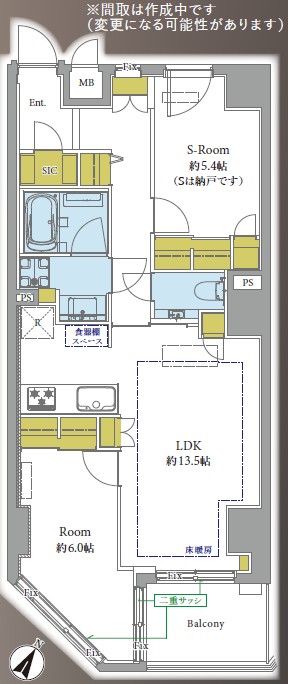 リシェ広尾-間取り