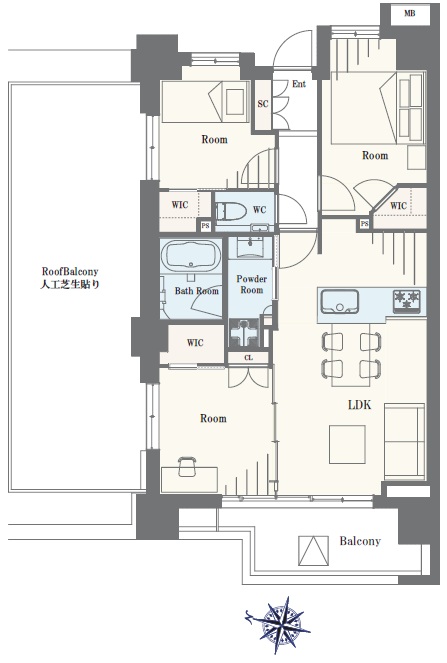 ルフォン杉並方南町-間取り