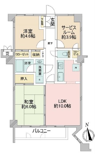 ロイヤルパレス東中野-間取り