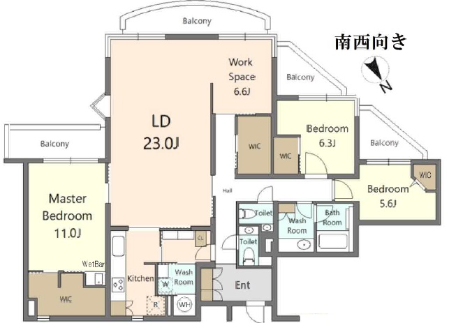目黒ロイアルハイツ-間取り