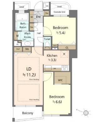 アトラス杉並方南町-間取り