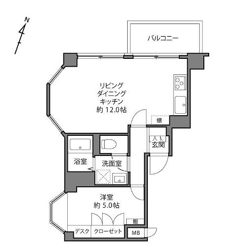 インペリアル常盤松2階-間取り
