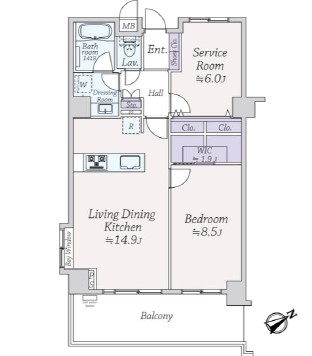 ウィスティリアコート代官山-間取り