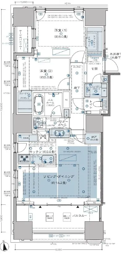 グランドヒルズ南青山-間取り