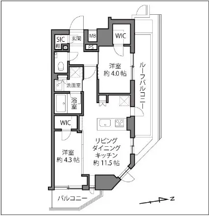 デュオステージ下北沢-間取り