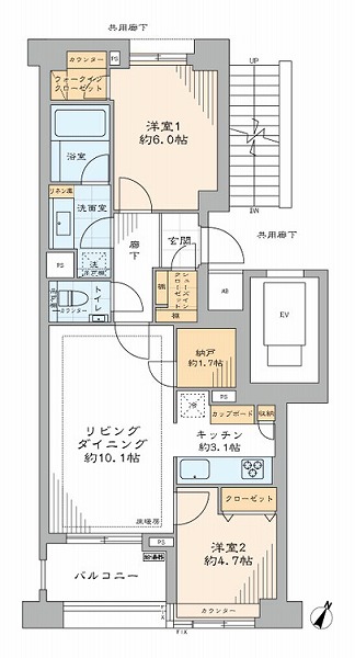 ブリリア目黒東山-間取り