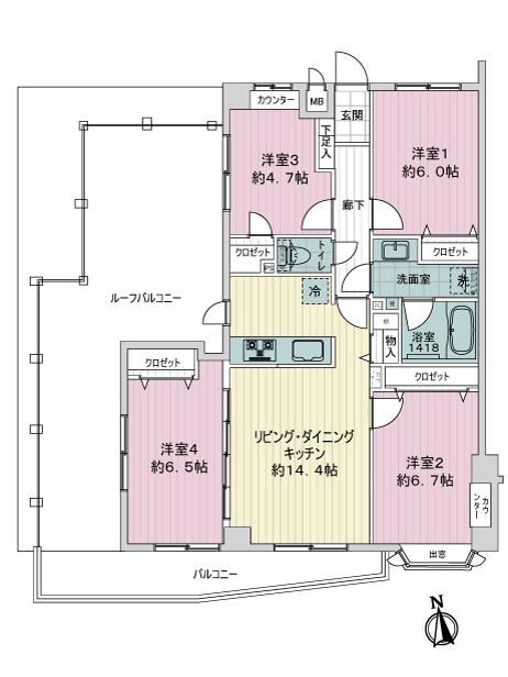 プロスペアー東中野-間取り
