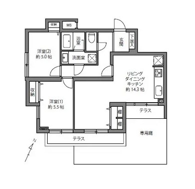 ライオンズマンション中野第2-間取り