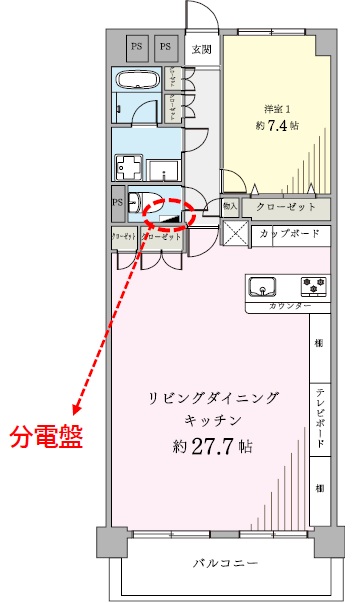 初台パークサイドハイツ-間取り
