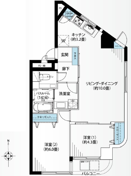 コンド恵比寿-間取り