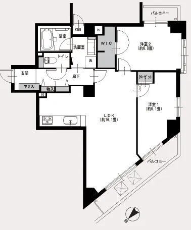 コンフォート南台-間取り