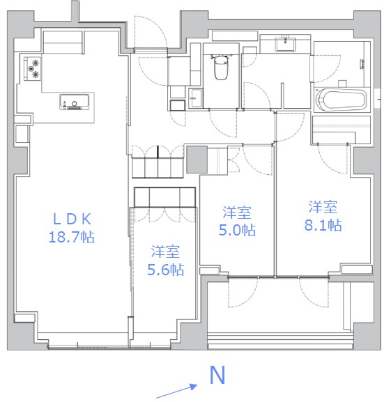 ザ・パークハウスグラン南青山高樹町7階-間取り